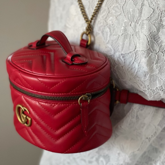 NIB Gucci Marmont mini backpack red - Picture 8 of 11